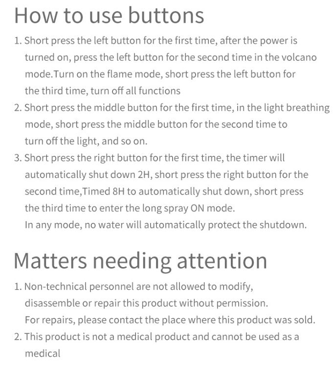 Flame aromatherapy machine Humidifier Fire Blue Dual Color Remote Co_7