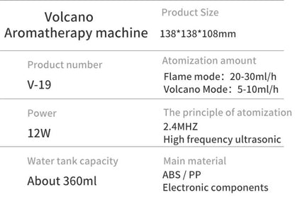 Flame aromatherapy machine Humidifier Fire Blue Dual Color Remote Co_5